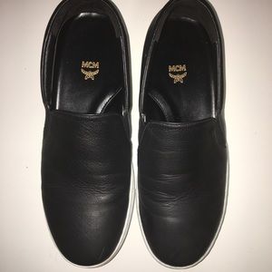 Authentic limited edition womans MCM slip ons